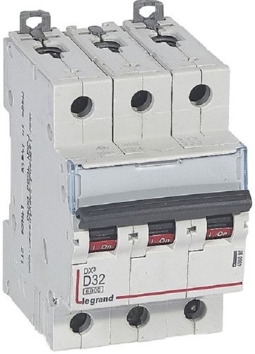 Выключатель автоматический Legrand DX3-E 6000 3п 32А D 10кА картинка